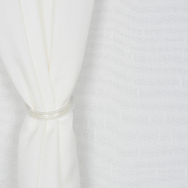 Dahlia Ivory by RM CoCo Designer Fabric Classic 118" Sheers 100% Polyester - Dry clean only Horizontal: 0 and Vertical: 0 118 - Swanky Fabrics -