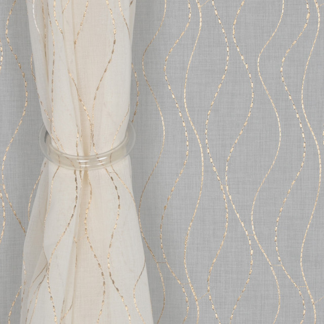 Daffodil Tan by RM CoCo Designer Fabric Botanical Beauty 100% Polyester - Dry clean only Horizontal: 4.25 and Vertical: 10.5 53 - Swanky Fabrics -