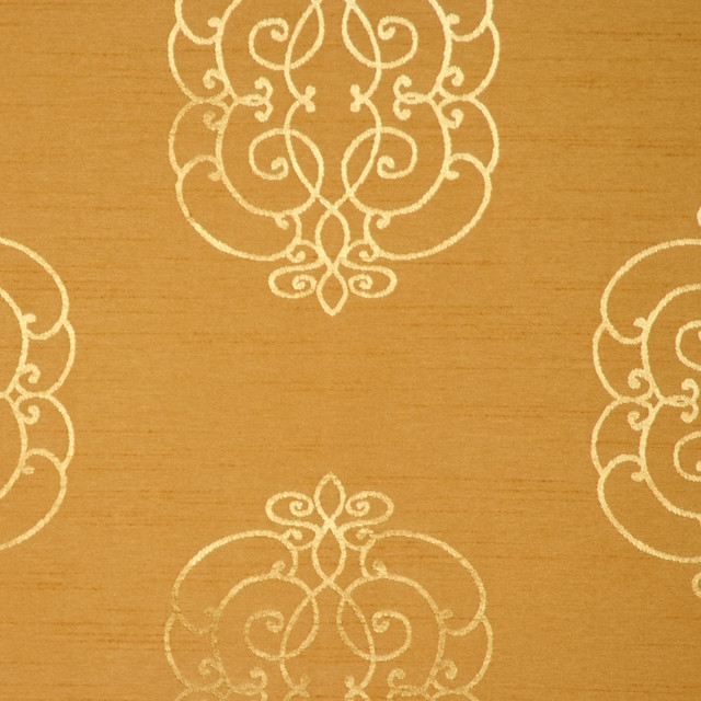 O'Keeffe Golden by RM CoCo Designer Fabric Masterpiece 100% Polyester - Cool wash w/ care, no bleach Horizontal: 11.5 and Vertical: 9 54 - Swanky Fabrics -