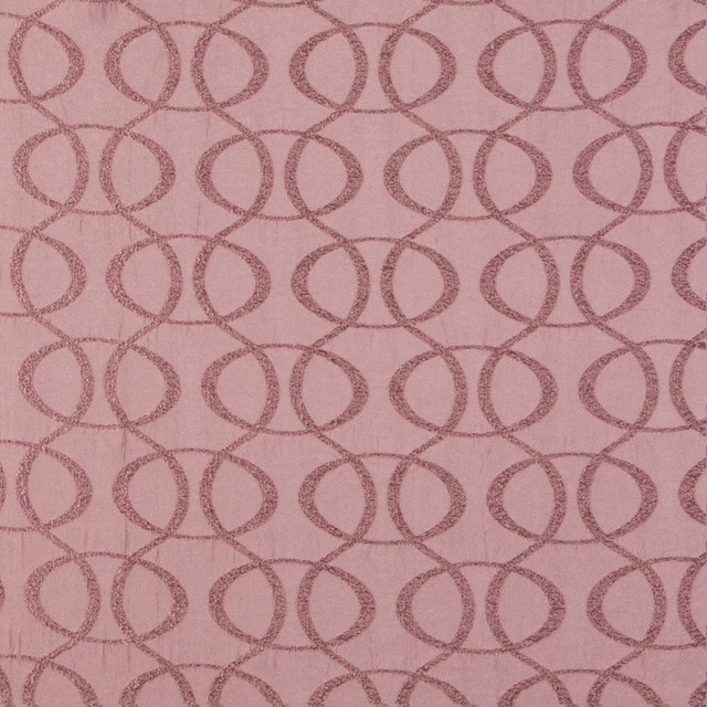 Panthers Orchid by RM CoCo Designer Fabric Grid Iron 100% POLYESTER - Cool wash w/ care, no bleach Horizontal: 6.06 and Vertical: 6.89 54 - Swanky Fabrics -