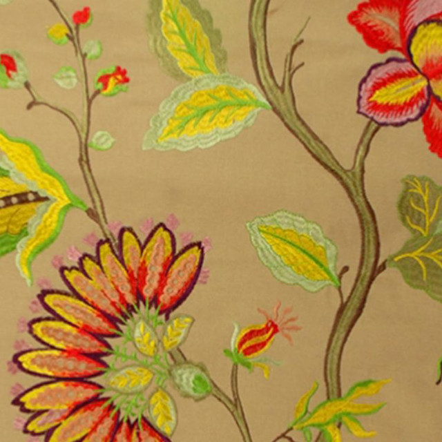 Curacao Tropical by RM CoCo Designer Fabric World Bazaar - Wesco 100% COTTON - Dry clean only Horizontal: 24.75 and Vertical: 15.25 49.5 - Swanky Fabrics -