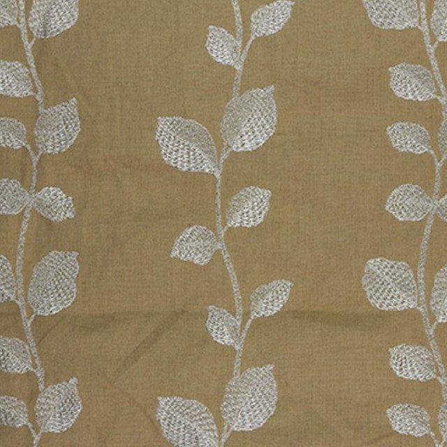Flower Of The Sea Golden Sand by RM CoCo Designer Fabric Treasures - Wesco 59% COTTON, 41% LINEN - Dry clean only Horizontal: 10.25 and Vertical: 7.25 49.25 - Swanky Fabrics -