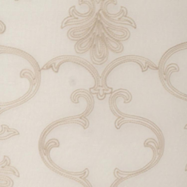 Aladdin Latte by RM CoCo Designer Fabric Point Of View - Wesco 100% POLYESTER, 100% COTTON EMBR - Horizontal: 13.25 and Vertical: 11.625 52 - Swanky Fabrics -