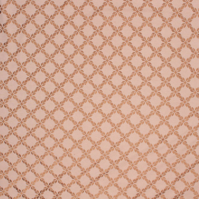 Mosaic Trellis Burnished Gold by RM CoCo Designer Fabric Prive Vol 2 50% Polyester 50% Cotton See Sample 0 Horizontal: 3.54 54  - Swanky Fabrics -