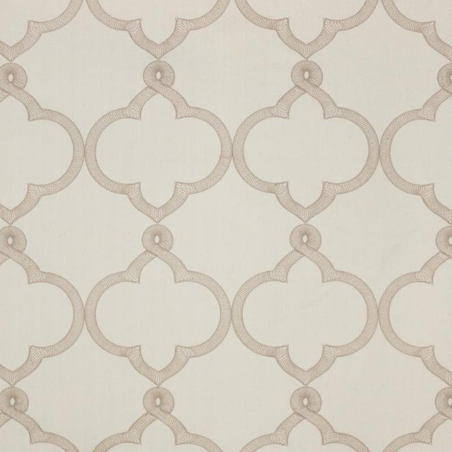 Tangier Linen by RM CoCo Designer Fabric 2018 Spring - Prive Collection 79% Poly 21% Cot Emb: 100% Visc - Dry clean only Horizontal: 8.5 and Vertical: 9.375 54 - Swanky Fabrics -
