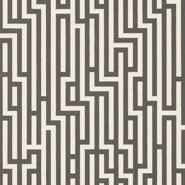 Fretwork Charcoal by G P & J Baker Designer Wallcovering