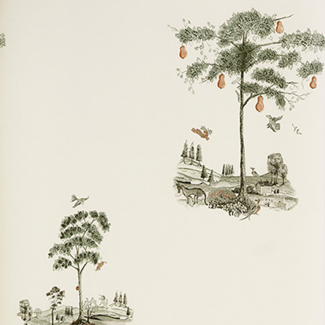 Pear Tree Graphite by Kravet Couture Designer Wallcovering