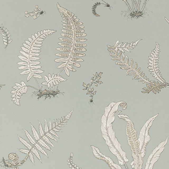 Ferns Soft Blue by G P & J Baker Designer Wallcovering