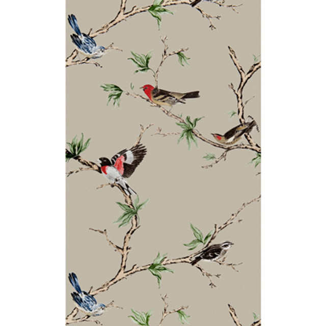 Villa Fiori Tostado/Negro by Gaston Y Daniela Designer Wallcovering