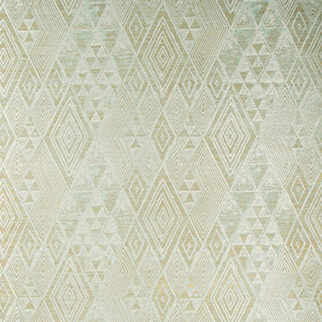 Marula Paper Aqua/Gold by Lee Jofa Designer Wallcovering