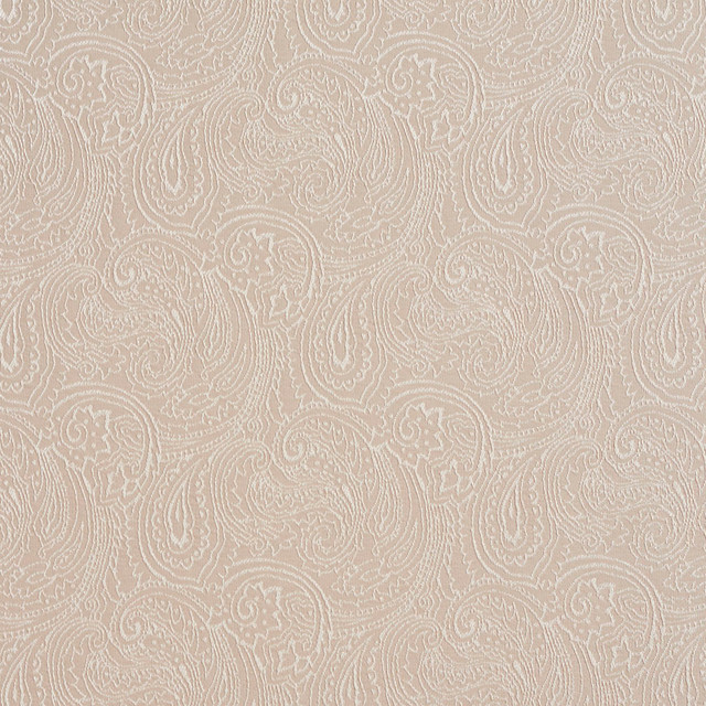 2632 Linen/Paisley by Charlotte Designer Fabric Uptown Jacquards VI 100% Woven Polyester Asia Exceeds 70,000 Wyzenbeek Rubs (Heavy Duty) Horizontal: 6.75 " x Vertical: 7.5" 54 Inches - Swanky Fabrics -