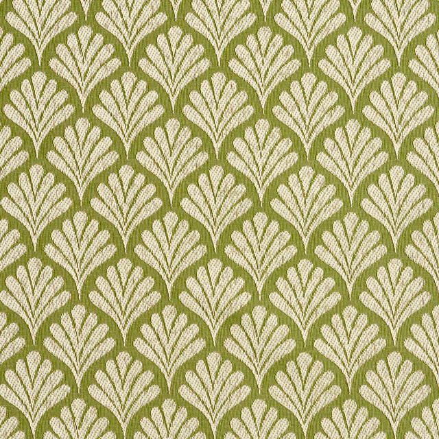 2658 Fern/Fan by Charlotte Designer Fabric Uptown Jacquards VI 100% Woven Polyester Asia Exceeds 70,000 Wyzenbeek Rubs (Heavy Duty) Horizontal: 1.75" x Vertical: 1.5" 54 Inches - Swanky Fabrics -