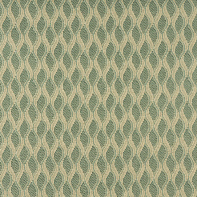 3552 Celadon by Charlotte Designer Fabric Decorative Durables XII 100% Woven Polyester Made In USA Exceeds 150,000 Wyzenbeek Rubs (Heavy Duty) Horizontal: 1.25" x Vertical: 2" 54 Inches - Swanky Fabrics -