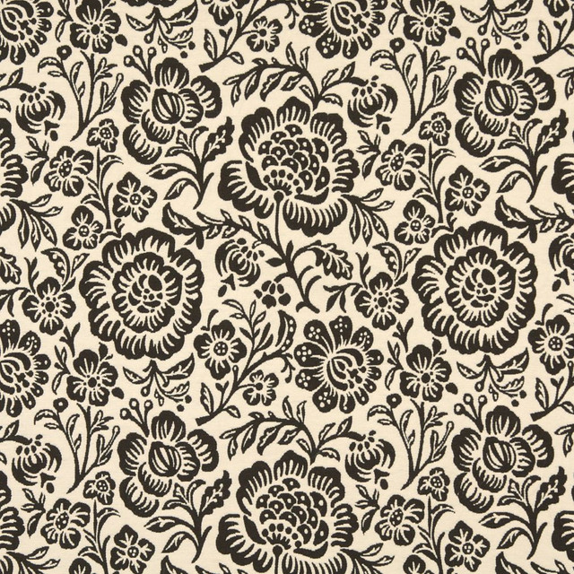 6405 Cocoa Floral by Charlotte Designer Fabric Garden Collection 37% Cotton, 36% Rayon, 27% Polyester Asia Exceeds 70,000 Wyzenbeek Rubs (Heavy Duty) Horizontal: 14" x Vertical: 15" 54 Inches - Swanky Fabrics -