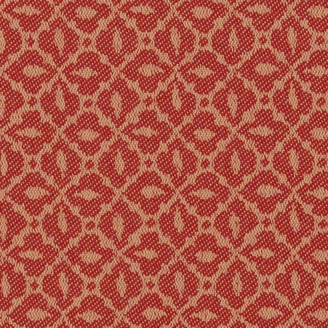 6614 Ruby/Mosaic by Charlotte Designer Fabric Outdoor/Indoor Oasis III 100% Woven Polyester Made In USA Exceeds 48,000 Wyzenbeek Rubs (Heavy Duty) Horizontal: 2.0" x Vertical: 1.0" 54 Inches - Swanky Fabrics -