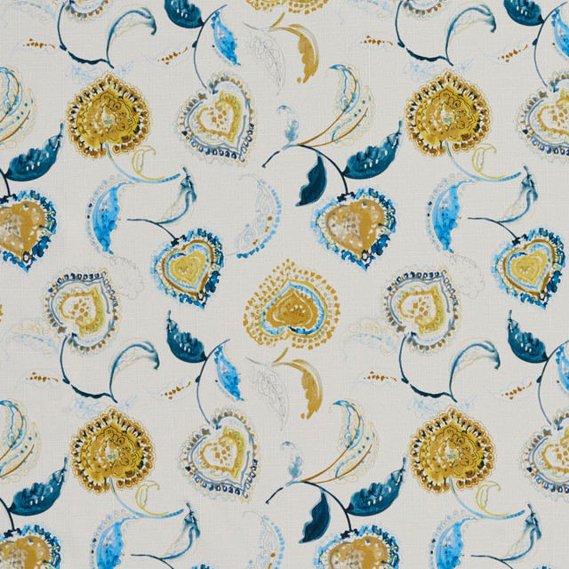 20410-03 by Charlotte Designer Fabric Prints 100% Polyester Asia Exceeds 100,000 Wyzenbeek Rubs (Heavy Duty) Horizontal: 13.5" x Vertical: 13.5" 54 Inches - Swanky Fabrics -