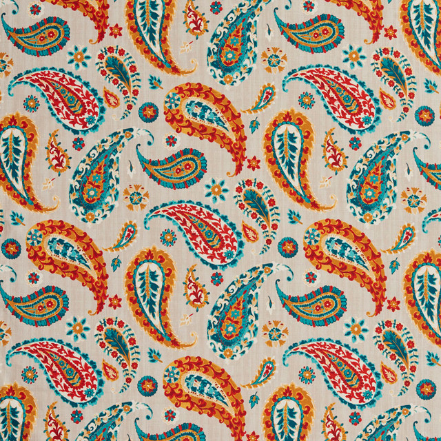 20490-04 by Charlotte Designer Fabric Prints 100% Polyester Asia Exceeds 100,000 Wyzenbeek Rubs (Heavy Duty) Horizontal: 27" x Vertical: 27" 54 Inches - Swanky Fabrics -