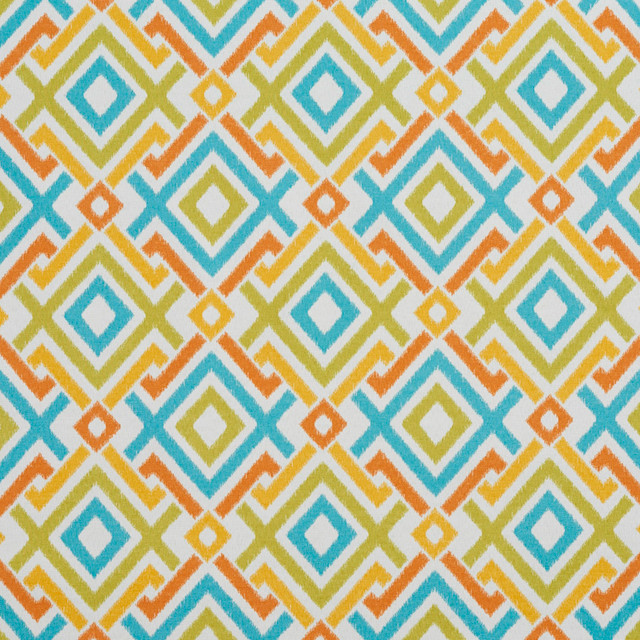 2039 Citrus by Charlotte Designer Fabric All Season Vol. 2 100% Acrylic Made In USA Exceeds 30,000 Wyzenbeek Rubs (Heavy Duty) Horizontal: 6.75" x Vertical: 6.75" 54 Inches - Swanky Fabrics -