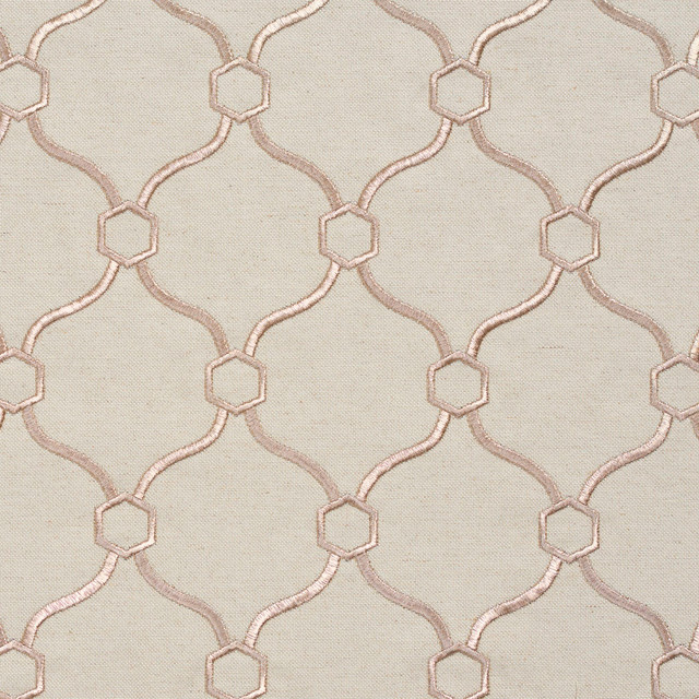 20910-02 by Charlotte Designer Fabric Embroidered Linens 44% Rayon, 30% Polyester, 26% Linen Asia Exceeds 120,000 Wyzenbeek Rubs (Heavy Duty) Horizontal: 3.5" x Vertical: 5" 54 Inches - Swanky Fabrics -