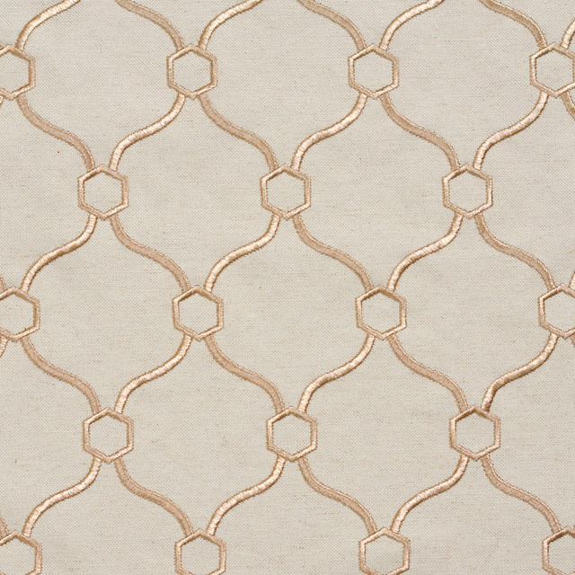 20910-13 by Charlotte Designer Fabric Embroidered Linens 44% Rayon, 30% Polyester, 26% Linen Asia Exceeds 120,000 Wyzenbeek Rubs (Heavy Duty) Horizontal: 3.5" x Vertical: 5" 54 Inches - Swanky Fabrics -