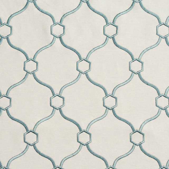 20910-14 by Charlotte Designer Fabric Embroidered Linens 44% Rayon, 30% Polyester, 26% Linen Asia Exceeds 120,000 Wyzenbeek Rubs (Heavy Duty) Horizontal: 3.5" x Vertical: 5" 54 Inches - Swanky Fabrics -