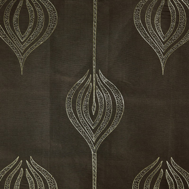 Tulip Embroidery Olive by Lee Jofa Modern Designer Fabric