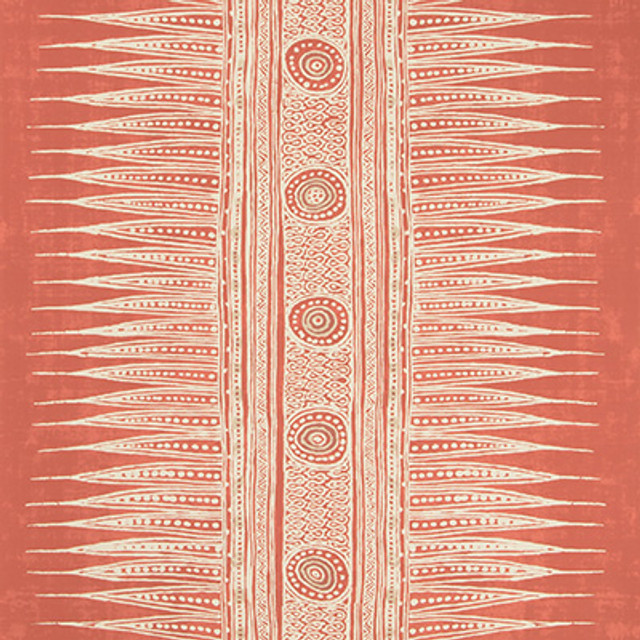 Indian Zag Paper Madder by Lee Jofa Designer Wallcovering