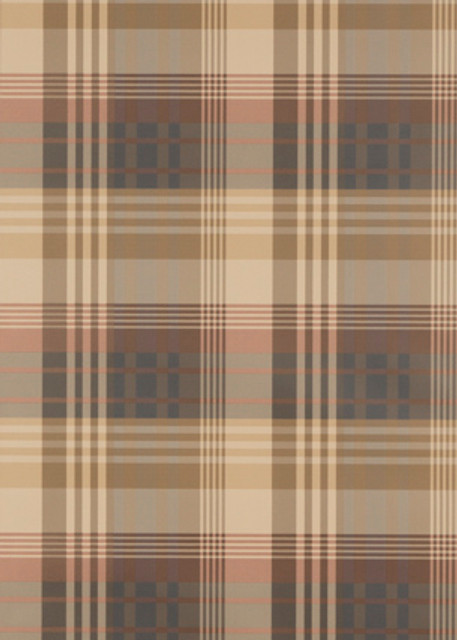 Mulberry Ancient Tartan Red/Charcoal by Mulberry Designer Wallcovering