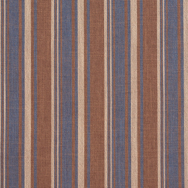 D130 Wedgewood Stripe by Charlotte Designer Fabric Clubhouse Collection 100% Woven Polyester Asia Exceeds 120,000 Wyzenbeek Rubs (Heavy Duty) Horizontal: 3.75" 54 Inches - Swanky Fabrics -