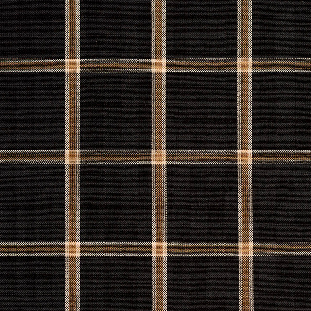 D138 Onyx Windowpane by Charlotte Designer Fabric Clubhouse Collection 100% Woven Polyester Asia Exceeds 120,000 Wyzenbeek Rubs (Heavy Duty) Horizontal: 2.75" x Vertical: 2.75" 54 Inches - Swanky Fabrics -