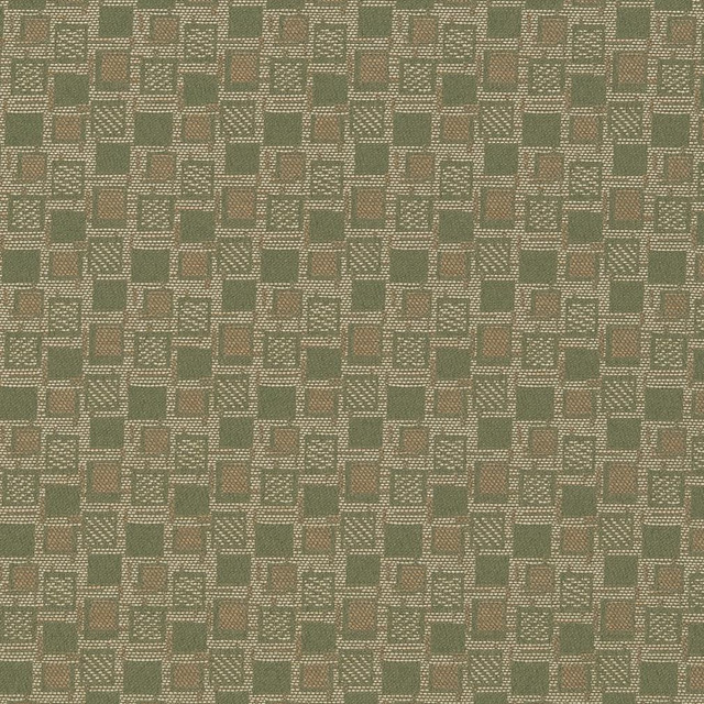 D926 Squares/Sage by Charlotte Designer Fabric Durables III 100% Woven Polyester Made In USA Exceeds 100,000 Wyzenbeek Rubs (Heavy Duty) Horizontal 1.75" x Vertical 1.75" 54 Inches - Swanky Fabrics -