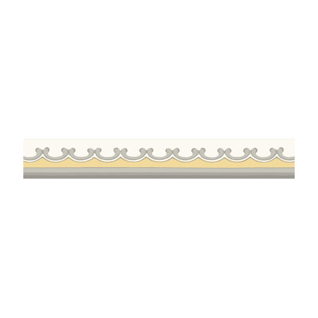 Broderie Border Yellow by Cole & Son Designer Wallcovering - PAPER - 100% United Kingdom - Horizontal: - and Vertical: - 1.6 - Swanky Fabrics -