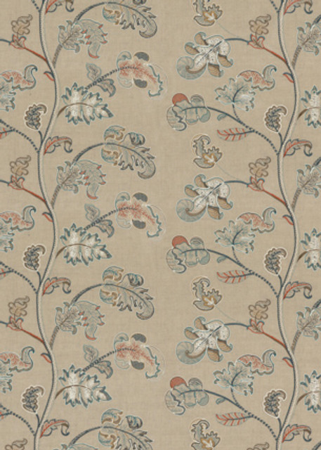 Alderwood Teal by G P & J Baker Designer Fabric
