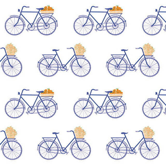 Bicicletas Azul by Gaston Y Daniela Designer Wallcovering
