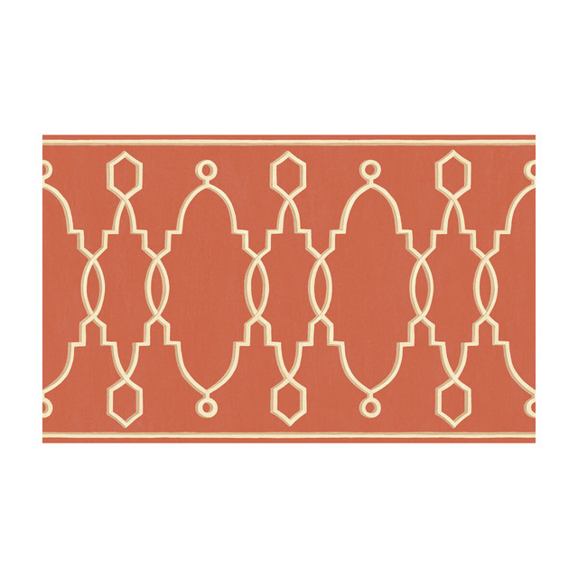 Parterre Border Red by Cole & Son Designer Wallcovering - PAPER - 100% United Kingdom - Horizontal: - and Vertical: - 15.7 - Swanky Fabrics -