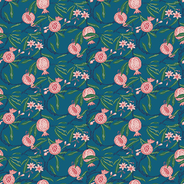 Granadas Azul/Noche by Gaston Y Daniela Designer Wallcovering