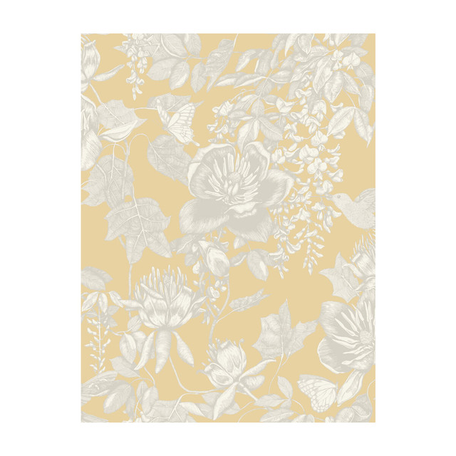 Tivoli Yellow by Cole & Son Designer Wallcovering - PAPER - 100% United Kingdom - Horizontal: - and Vertical: 27.5 21 - Swanky Fabrics -