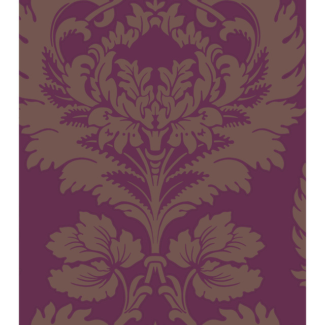 Hovingham Plum by Cole & Son Designer Wallcovering - PAPER - 100% United Kingdom - Horizontal: - and Vertical: 21 21 - Swanky Fabrics -