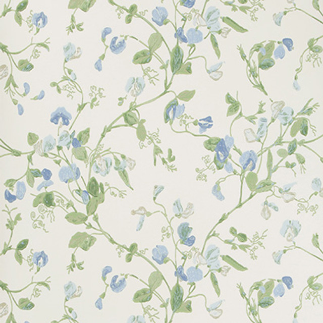 Sweet Pea Blue by Cole & Son Designer Wallcovering