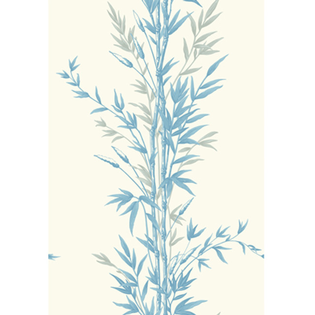 Bamboo Blue On Ivory by Cole & Son Designer Wallcovering