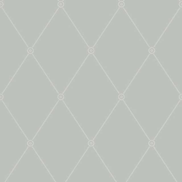 Large Georgian Rope Trellis Grey by Cole & Son Designer Wallcovering