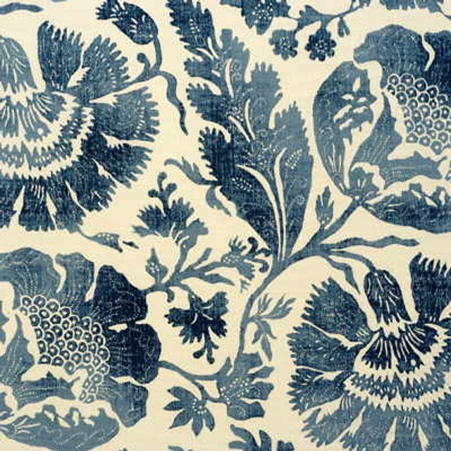 Poppies Indigo/ by G P & J Baker Designer Fabric