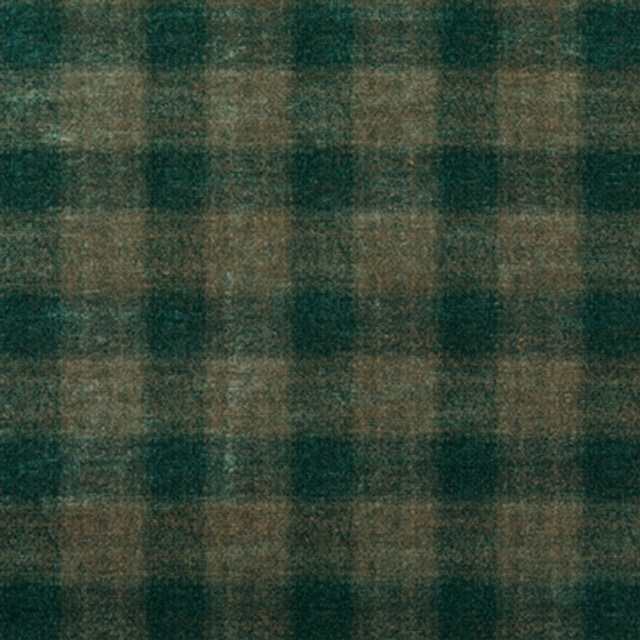Highland Check Teal by Mulberry Designer Fabric
