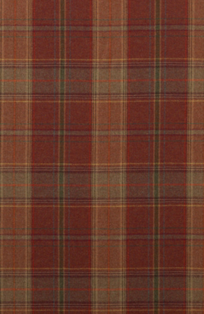 Shetland Plaid Russet by Mulberry Designer Fabric