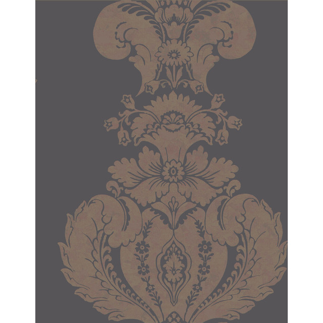 Baudelaire Black And Bronze by Cole & Son Designer Wallcovering COLE & SON ALBEMARLE PAPER - 100% United Kingdom - Horizontal: - and Vertical: 25.22 20 - Swanky Fabrics -