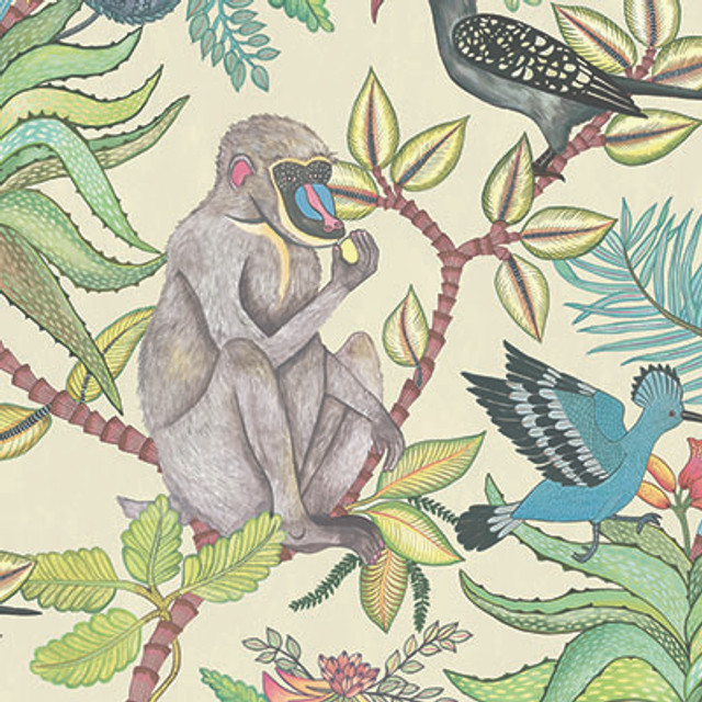 Savuti Cream Multi by Cole & Son Designer Wallcovering