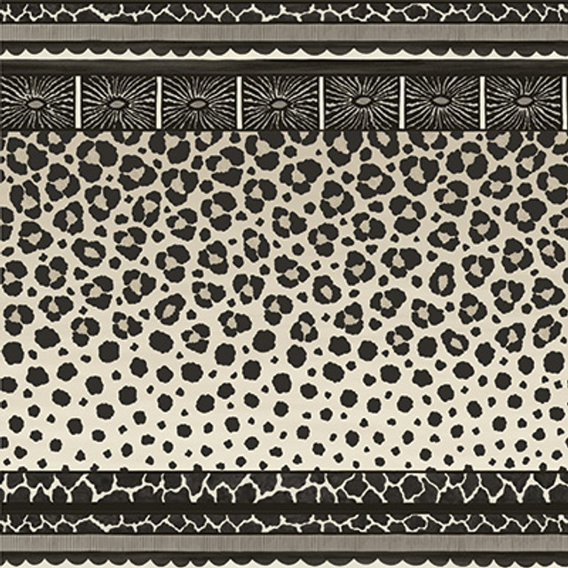 Zulu Border Black & White by Cole & Son Designer Wallcovering