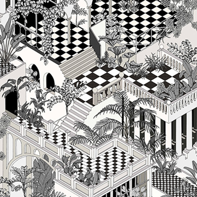 Miami Black/White by Cole & Son Designer Wallcovering