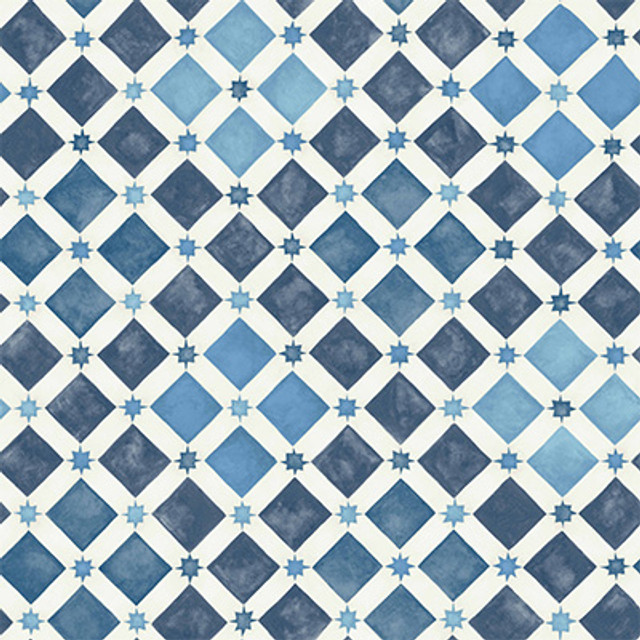 Zellige China Blue & White by Cole & Son Designer Wallcovering