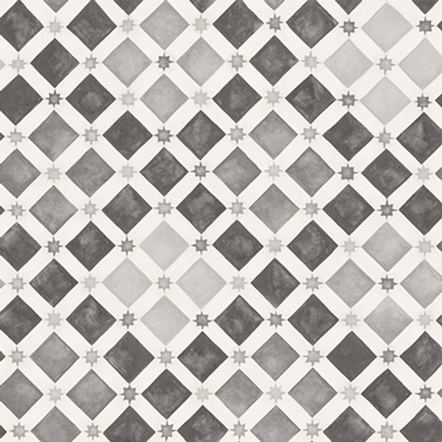Zellige Soot & Snow by Cole & Son Designer Wallcovering